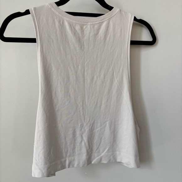 Avocado Cropped Cream Tank Top Size L/XL - Picture 6 of 7